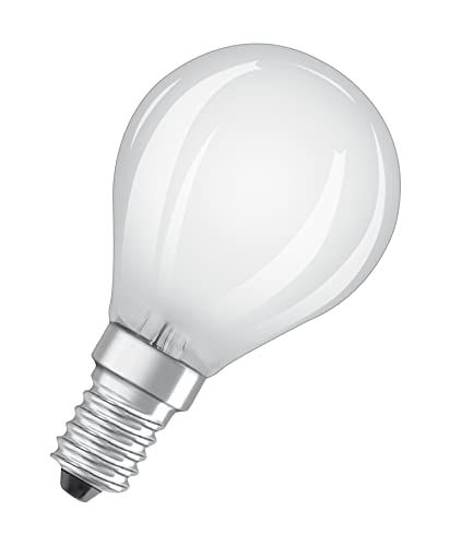 OSRAM Lampada LED Classic P40 Star Classic P40 per presa E14, forma a goccia, gl fr, 470 lumen, bianco caldo, 2700k, sostituzione per lampadine da 40w convenzionali, non dimmerabile, pacchetto 6