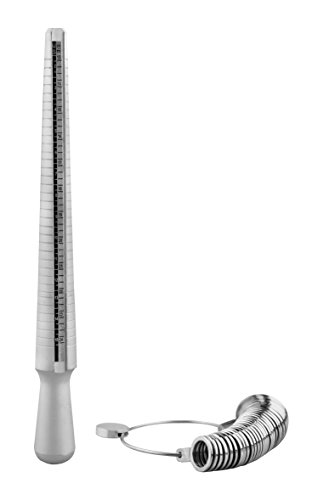 SE JT109-2 Premium Metal Ring Stick and Sizer Set