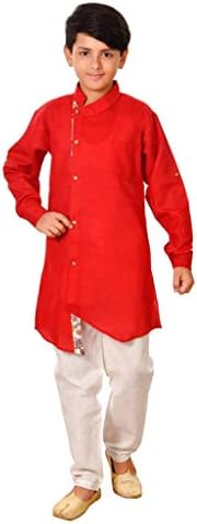 Fourfolds Ethnic Wear Kurta Pyjama Set for Kids and Boys_259
