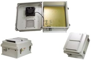 Hana Wireless HW-N14-1F 120 VAC 14 x 12 x 7 in. Weatherproof Enclosure With Mounting Plate