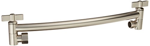 13 Curved Adjustable Shower Arm in Brushed Nickel