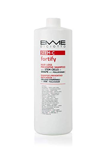 EmmeDiciotto Fortify Hair Loss Preventive Shampoo, 1L