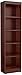 South Shore Axess 5-Shelf Narrow Bookcase, Royal Cherry