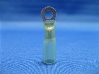 MultiPack Blue 16-14 Gauge #10,1/4,5/16,3/8 Stud Heat Shrink Ring Connectors 25 pcs x 4