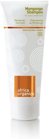 Africa Organics Mongongo Shampoo - Protecting & Purifying - For Regular Use - Made With 100% Naturally Sourced Ingredients Including Mongongo Seed Oil, Rooibos, Baobab, Ylang Ylang, Aloe Vera & Orange Peel Oil - 210ml Shampoo