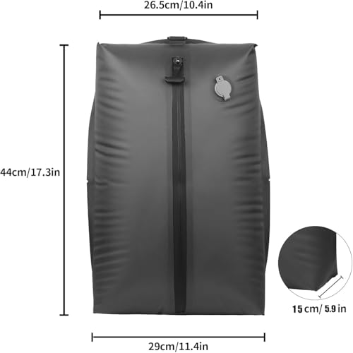 Vacuum Bags for Travel with Wireless Vacuum Pump, 17L Saver Vacuum Bags for Travel Lightweight & Durable, IP67 Reusable Vacuum Compression Bags for Suitcases and Backpack, Luggage, Moving(1PC+Pump)