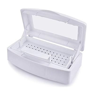 IfSelect Nail Sterilizer Box Nail Art Tool Clean Sterilizer Box Storage Box Case for Art Tools Plastic Beauty Implement Sterilizing Tray