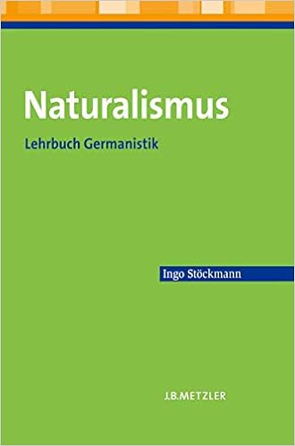 Naturalismus Lehrbuch Germanistik Amazon De Stockmann Ingo Bucher