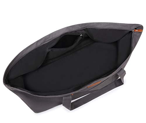 ELENTURE Full-Zip Extra Large Yoga Mat Tote Bag with Multi-Functional Storage Pockets for Sports Gym Pilates (Dark Grey)