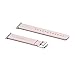 Wearlizer Genuine Leather Watch Band Replacement Strap w/ Metal Clasp for Apple Watch all Models 38mm Classic Buckle - Pink