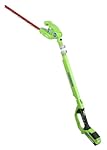 GreenWorks 22322 24V 20-Inch Cordless Pole Hedge Trimmer, Battery and Charger Not Included