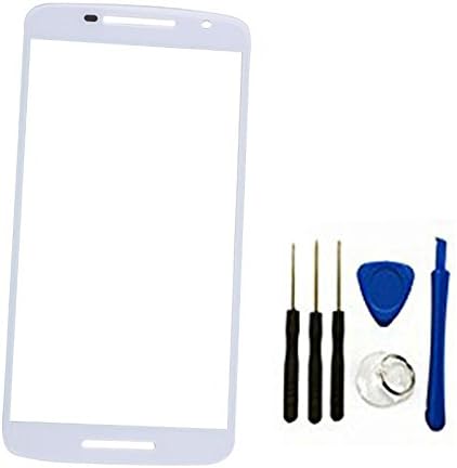 Front Screen Outer Glass top Panel Lens cover For Moto X Play XT1563 XT1562 XT1561 replacement (white)