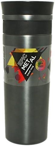 Silver One 20 oz Stainless Steel Tumbler Vacuum Insulated Portable Travel Mug - Coffee Cup | Leak/Sweat/Spill-Proof Double Wall | Keeps Drinks Hot and Cold For Gym, Hiking, Camping (BPA FREE)
