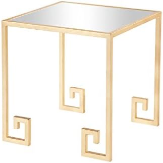 Burnham Home 16043 Shiloh Side Table, Gold Leaf