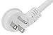SF Cable 3ft 16/3 AWG Ultra Low Profile NEMA 5-15P Right Angle to NEMA 5-15R Power Cord, White