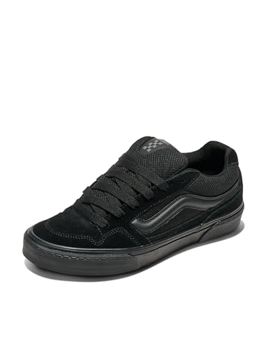 Vans Men’s Caldrone Low-Top Sneaker, Black/Black, 9