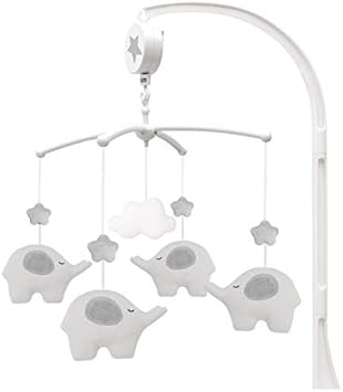 grey cot mobile