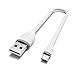 Satechi® Flexible Micro USB to USB Cable - Compatible with Android, Windows, HTC, LG, Nexus and More (White, 10 Inches)