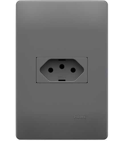 Conjunto 2 Tomadas 2P+T 20A/250V Distanciadas Habitat Onix - FAME