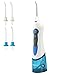 PECHAM Water Dental Flosser Professional Cordless Oral Irrigator - 3-Mode USB Rechargeable IPX7 Waterproof High Capacity Water Tank with 4 Jet Tips for Home and Travel (Blue)