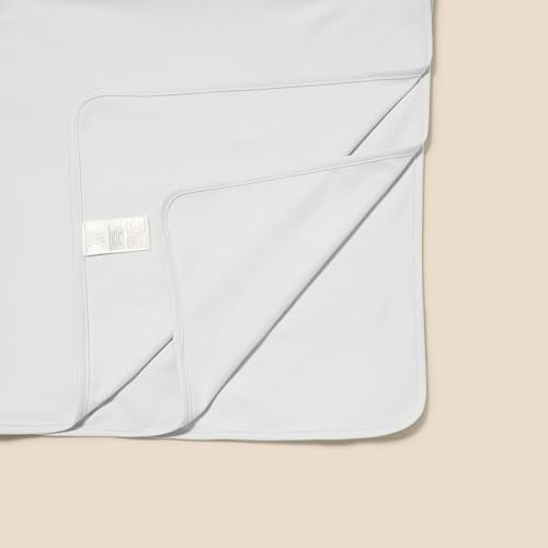 Amazon Essentials Unisex Babies\' Swaddle Blankets, Pack of 3, Ivory/Pale Pink/Dove Grey, One Size