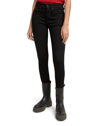 G-STAR RAW Women's 3301 High Skinny Jeans,Pitch Black,32W x 32L