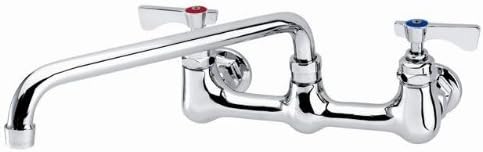 Krowne 12-810L Low Lead Faucet Splash Mounted, 8 Centers, 10 Swing Nozzle NSF by Krowne