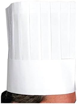 Tytroy Disposable Kitchen Cook Chef Hat Cap, 9-Inch (White (10 Hats))