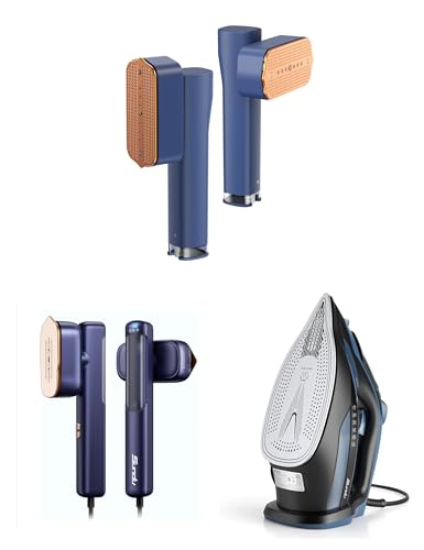 Steamer for Clothes,Sundu Portable Travel Steamer＆Iron 2 In 1,15s Fast Heat-up,1700W with Precise Thermostat Dial, Self-Cleaning, Auto-Off,