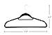 Finnhomy Heavy Duty 50 Pack Clothes Hangers with 10 Multiple Use Finger Clips, Durable Slim-Line Velvet Hangers Non-Slip Sturdy Clothing Hangers, Black