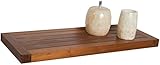 AquaTeak The Original 24" Moa Teak Flat Wall Shelf