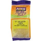 Now Foods Gel Caps, 1000 Caps, 3 (Pack of 2)