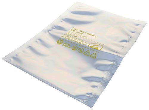 MULTICOMP PRO Shielded Anti-Static Heat Seal ESD-Safe Bags – 305mm x 406mm, 100 Pack – PCB & Electronics Protection