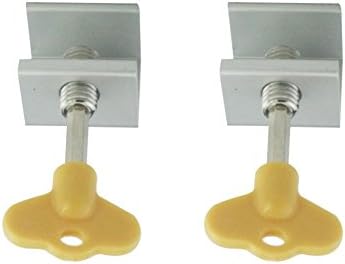Welldoit 2 Pcs Adjustable Sliding Window Door Lock Window Security Lock