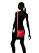 Isaac Mizrahi Womens Fashion Designer Handbags Lileth Leather Crossbody Bag Watermelon Red