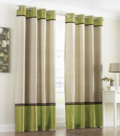 Jackson Faux Silk Eyelet Curtains In Lime Green 90 X 90 Amazon