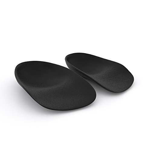 Heel That Pain Heel Seats Foot Orthotic Inserts - Heel Cups Cushions Insoles for Plantar Fasciitis, Heel Spurs, and Heel Pain, Black, Medium (Women's 6.5-10, Men's 5-8)