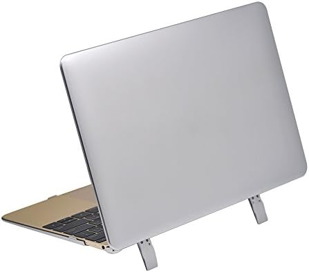 AiBOUSA Macbook Skin Smooth Matte Finish Hard Shell Protective Case Cover with Kicstand Stand for MacBook Air 13" ( Silver)