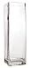 Royal Imports Flower Glass Vase Decorative Centerpiece for Home or Wedding - Tall Rectangle Shape, 14