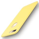 iPhone 7 Plus Case, Ranvoo Bright Stylish Anti-fingerprint with Premium Silicone Ultra Shock Absorbing and Anti-fingerprint Anti-scratch Cover Case for iPhone 7 Plus, Yellow
