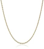 Pori Jewelers 14K Gold 2.5MM Diamond Cut Rope Chain Necklace Unisex Sizes 18