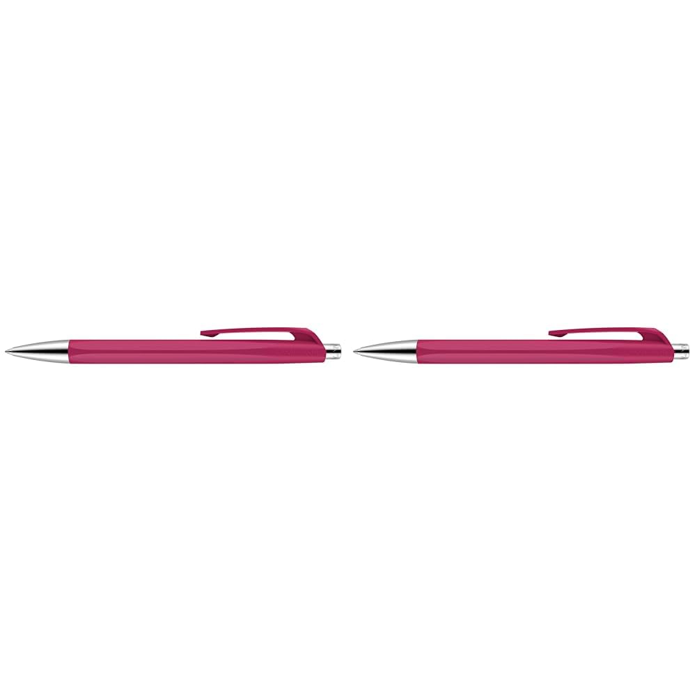 Caran d'Ache Infinite 888 Ruby Pink Ballpoint Pen 12.5 cm 888.280 (Pack of 2)