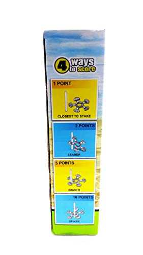 Shooting Stars Ring Toss with 4 Stars and 2 Ground Steaks, Horseshoe-Style Game, Safe Indoor and Outdoor Activity for Children, Friends and Family - Thumbnail 3