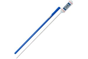 Digi-Sense Calibrated Long Stem Digital Pocket Thermometer, 8" L, -58 to 302F/-50 to 150C