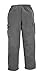 North 15 Men's Heavy Fleece Sweat Pants with Cargo Pockets-1121-Char-L Charcoal