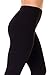90 Degree By Reflex - High Waist Cotton Power Flex Leggings - Tummy Control - Black Medium