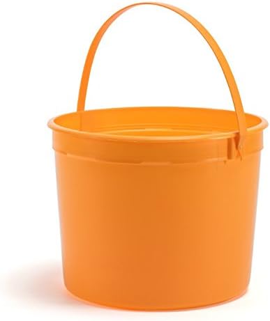 Halloween Trick or Treat Buckets 1.25 Gallons Various Colors,, Handle Included