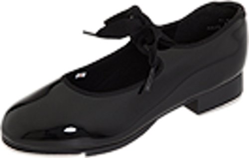 Capezio Women's N625 Jr. Tyette Tap Shoe,Black Patent,9 M US