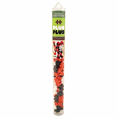 Plus-Plus - Mini Maker Tube - Tiger - 70 pcs