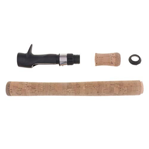 CUTICATE Kork Angelgriff Set DIY Angelrute Teile Gebäude Repair Tool Rollenhalter – Bild 5